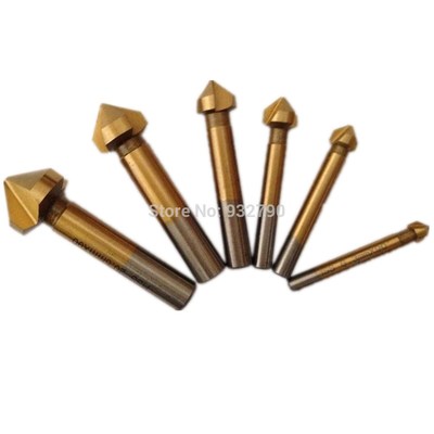 6pcs 6.3MM 8.3MM 10.4MM12.4MM 16.5MM 20.5MM 90 Degree 3 flut