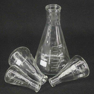 Glass Conical Erlenmeyer Flask 50/100/150/200/250/300/500/10