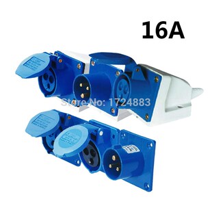 16A 3 pole connector Industrial malefemale sockets SF-113/S