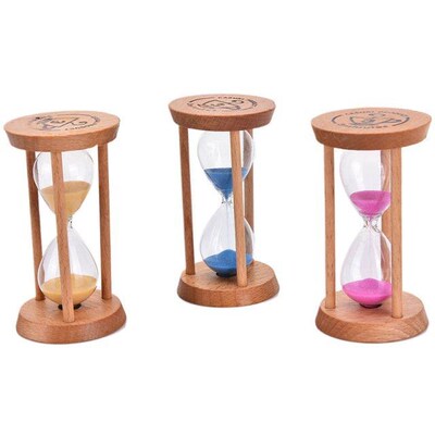 2016 New 3 Mins Wooden Frame Sandglass Sand Glass Hourglass