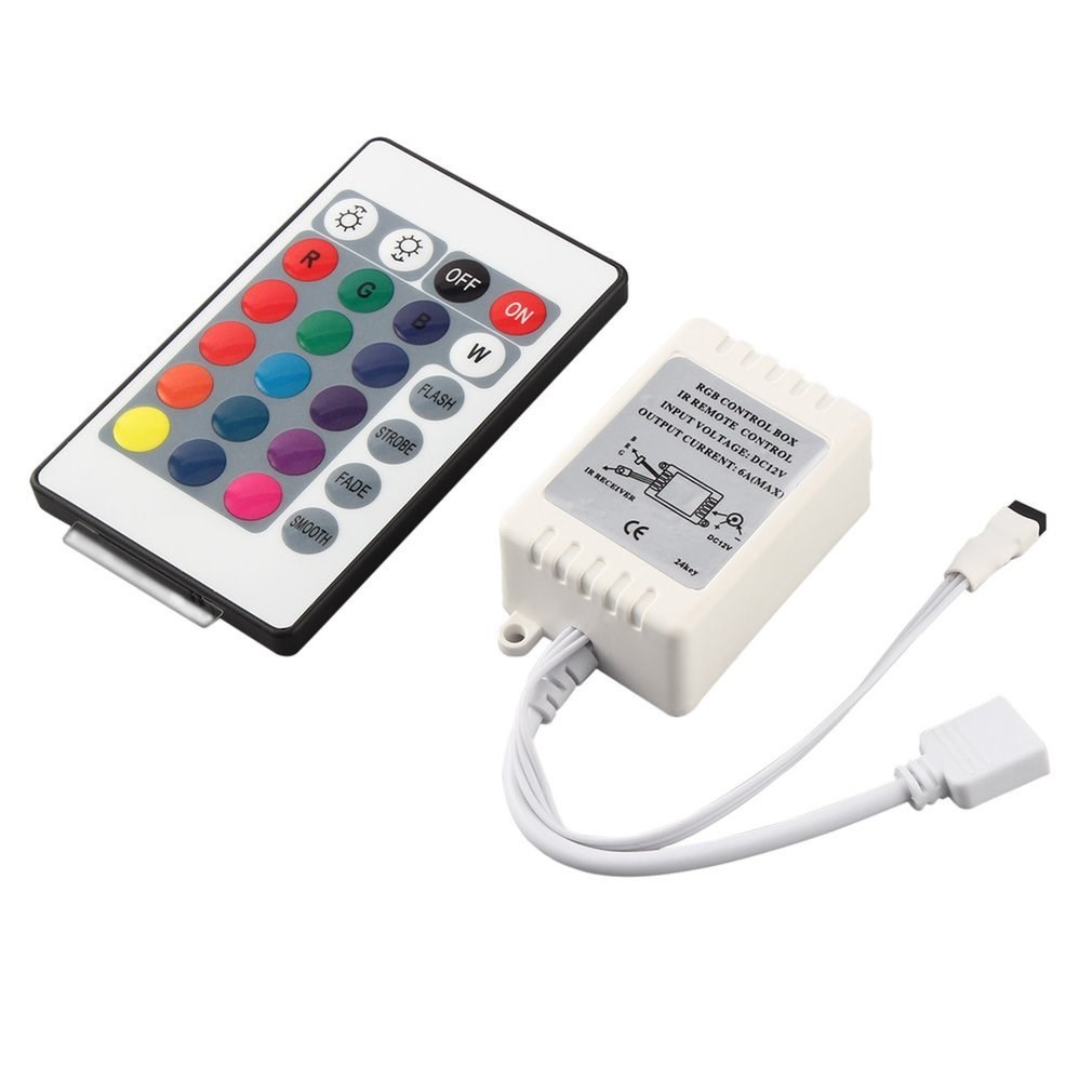16 Colors RGB 24 keys Remote Control Box DC 12 v for LED Li