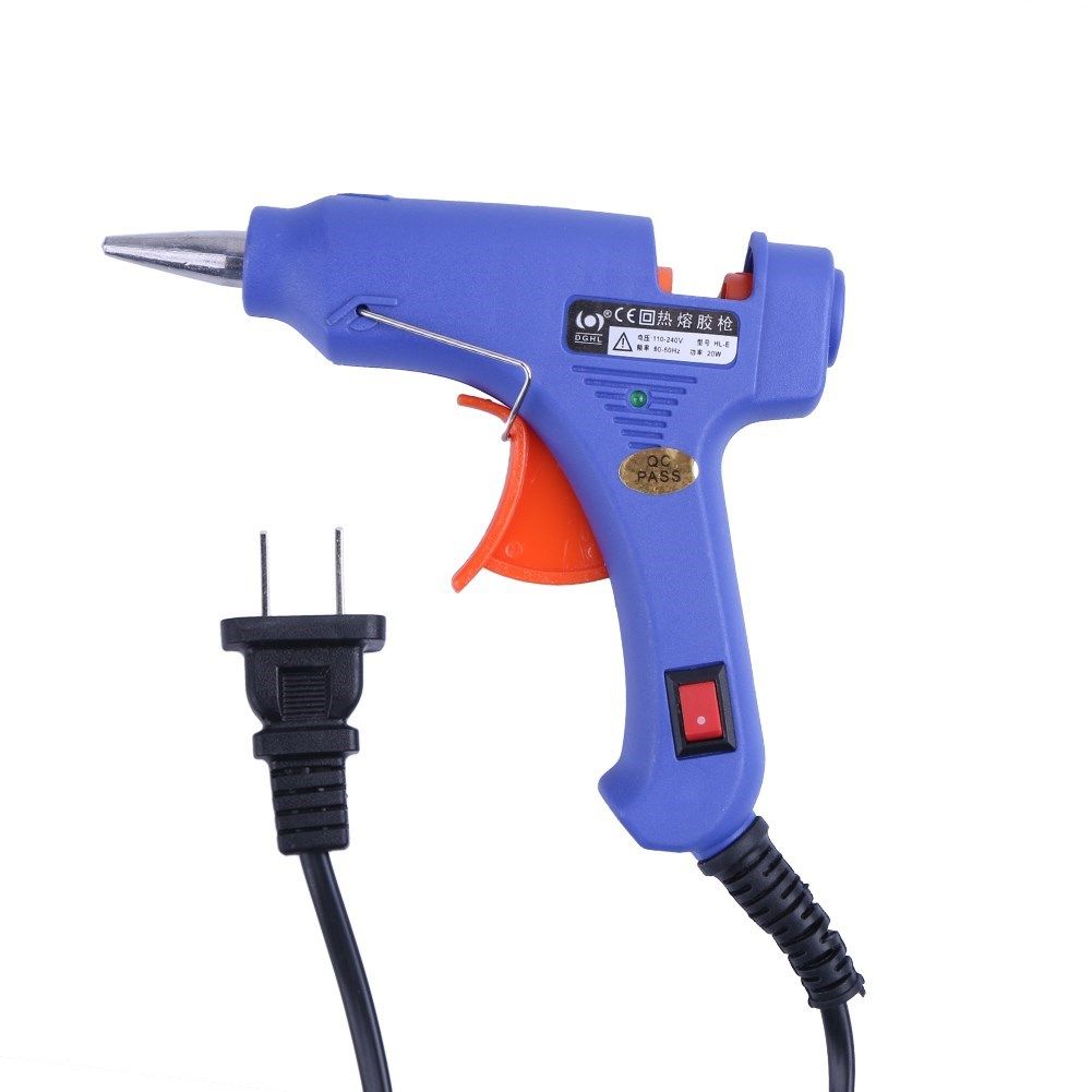 20w melt air glue gun temp heater mini gun repair tool w/ 10