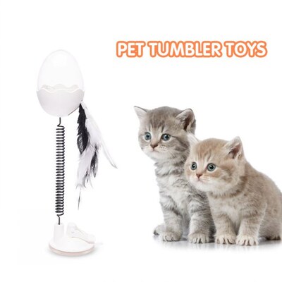 Cat Funny Toys Ball Automatic Food Leak Suction Cup Elastic