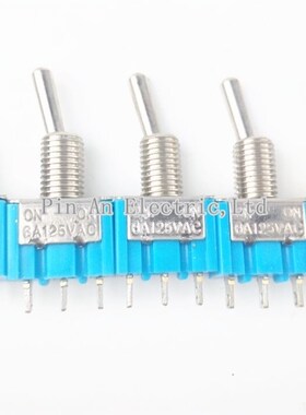 5pcs/LOT Blue Mini MTS-102 3-Pin SPDT ON-ON 6A 125VAC Miniat
