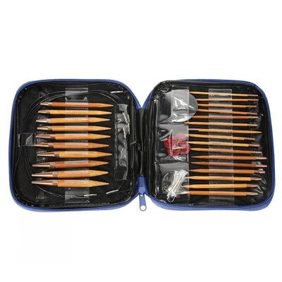 13 Sizes Aluminium Circular Knitting Needle Ring Set Crochet