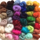 Roving Colors Mix 108g Wool Felting Soft Merino Tops