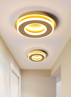 Modern LED Ceiling Lights Golden Square Lamps  Hallway Balco