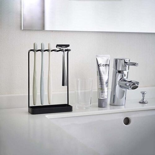 Multifunctional Metal Toothbrush Holder Bathroom Shelf for S