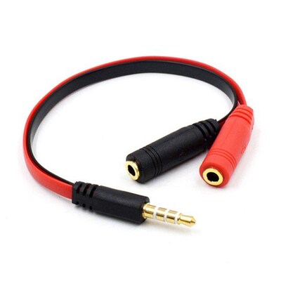 3.5mm AUX 1 Male to 2 Female Spliter Wire 3.5 Jack Audio Spl