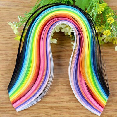 Handmade Paper Decoration 260 Rainbow Paper Quilling Strips