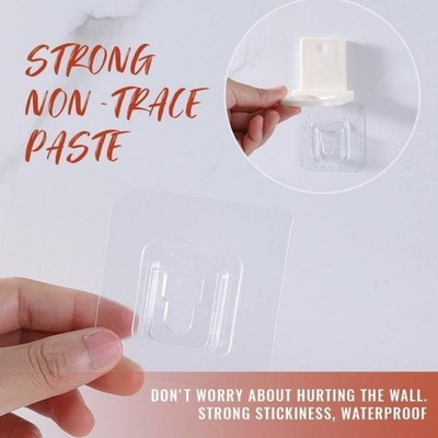 Shower Hanging Hooks 3pcs Wall Mounted Strong Sticky Shampoo