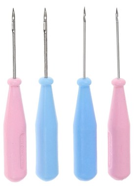 1PCS DIY Handmade Steel Stitcher Sewing Awl Shoes Bags Hole