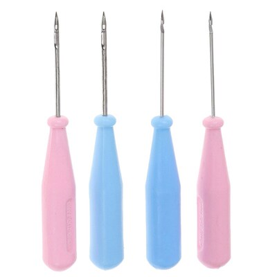 1PCS DIY Handmade Steel Stitcher Sewing Awl Shoes Bags Hole