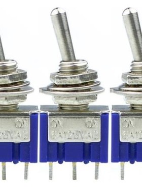 5 Pcs AC ON/OFF SPDT 2 Position Latching Toggle Switch LW MT