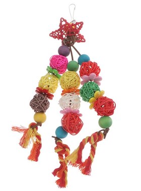 Perch Accessories Decoration Cage Budgie Colorful Standing R