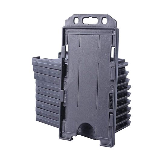 2PCS Heavy Duty 2-Sided Open Faced Rigid ID Card Holder Open