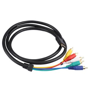 Digtal Audio Video AV Cable Gold Plated 1.5m/4.9ft HDMI to 5