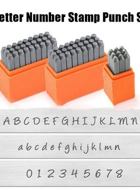 Letter Number Stamp Punch Set Hardened Steel Metal Wood Leat