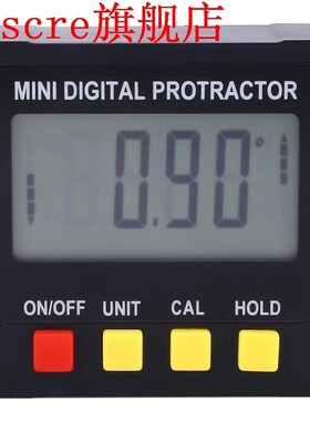 Electronic Digital LCD ABS 4 Side Magnetic Inclinometer Angl