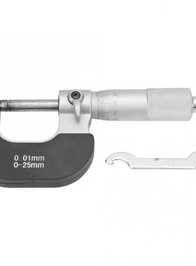 Bearing Steel Measure Tool 0-25mm Outside Micrometer 0.01mm