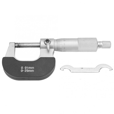 Bearing Steel Measure Tool 0-25mm Outside Micrometer 0.01mm