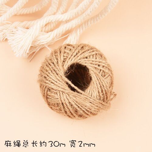 Baking cake decoration surround primary color hemp rope frui