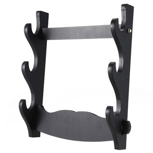 3 Tier Wall Mount Samurai Sword Katana Holder Stand Hanger B