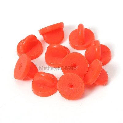 50pcs Metal/ Rubber Pins Back Brooch Buckle Button Clasps  N
