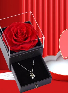 Valentines Day Gift for Girlfriend Eternal Rose Flowers Jewe