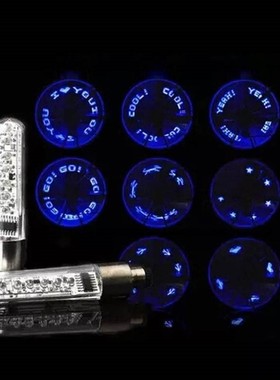 Bike Wheel Lights Bicycle Spoke Light 7-LED 10 Changes Lette