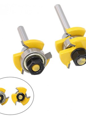 3 Tooth Shank Trimmer Ceaning Flush Trim Wood Router Bit Str