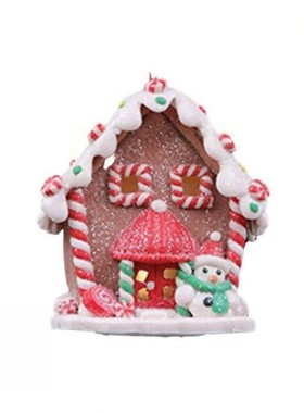 Christmas Soft Pottery Glowing Christmas House Holiday Deskt