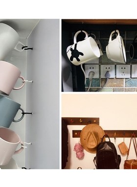 53Pcs 5 Size Plastic Cup Screw Hook Coated Plant Picture Han