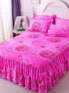 Bed Skirt Suit Fashion European American Style 1 Bedspread +