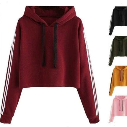 Pull a loose short hoodie woman fleece