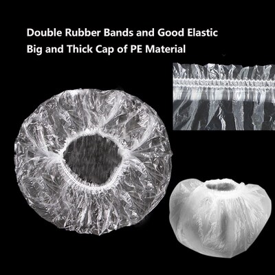 100PCS/Lot Disposable Shower Caps Bath Hat for Hotel Barbers