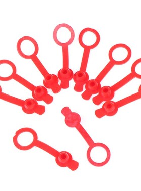 10Pcs Red DC power Waterproof Cap For DC-022 DC-025 Jack Cha
