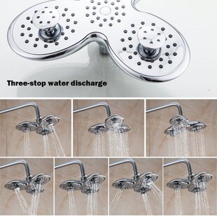 Head Bathroom Functions ABS Petal Shower Shape