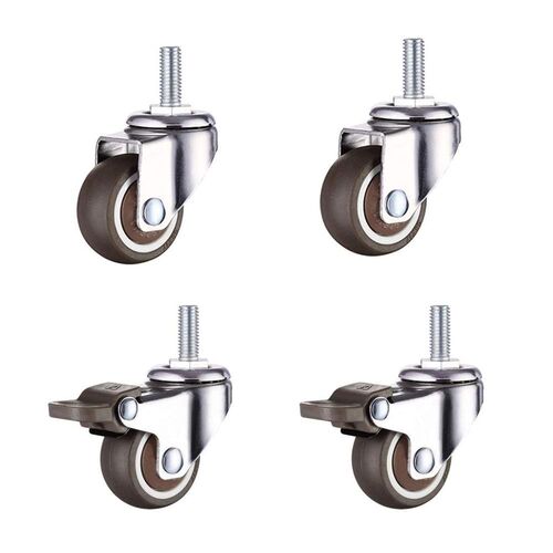 4Pcs/Lot 1.5 Inch New Shopping Cart Wheel Trolley Swivel Cas
