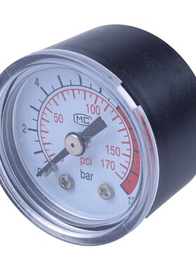 0-12BAR 0-170PSI 10mm Thread Gas Air Pump Pressure Gauge Com