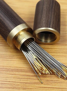 1pc Sewing Needle Wood Box Stroage Holder Embroidery Mending