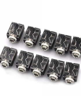 10pcs//lot Headphone Jack 5 Pin PCB Mount Female 3.5mm Stere