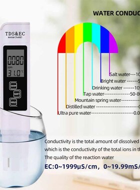 3 in 1 PH tester PH Meter Professional TDS EC Meter Digital