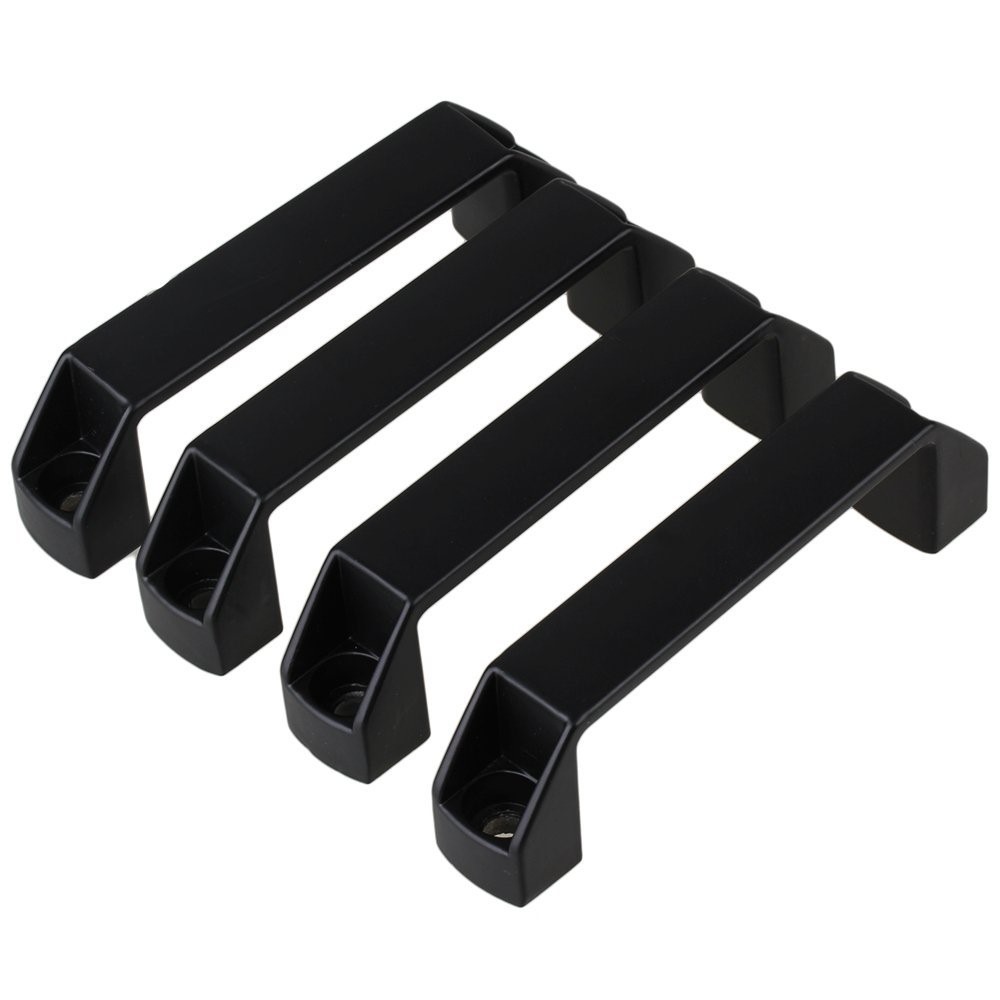 120mm Black Aluminium Alloy Oblong Cabinet Cupboard Kitchen