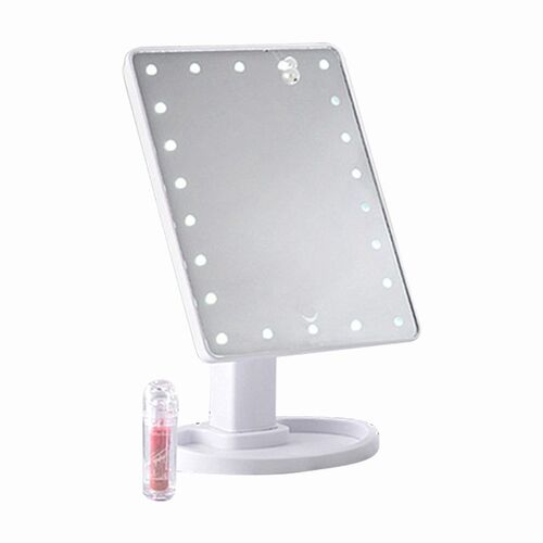 New 22 LED Light Press Screen Makeup Mirror Desktop Bright A