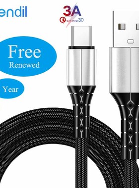 Orendil USB Type C Charger Cable for Huawei Redmi note 8 Qui