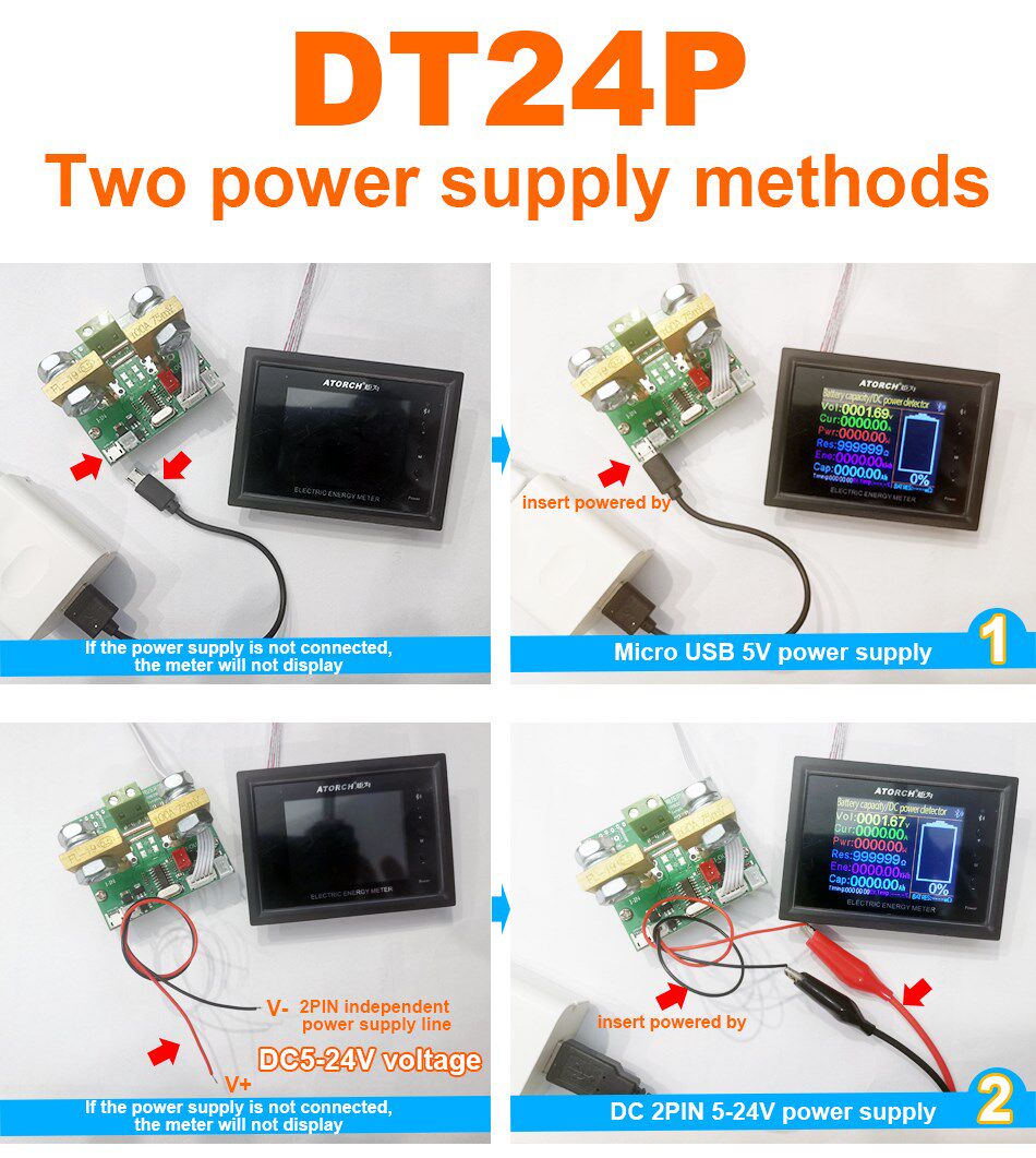 1000v/0~1000a dt24p digital display dc power supply voltmete