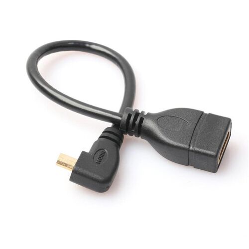 BrandD3 HDMI A Female to HDMI Corner D Micro Male Converter