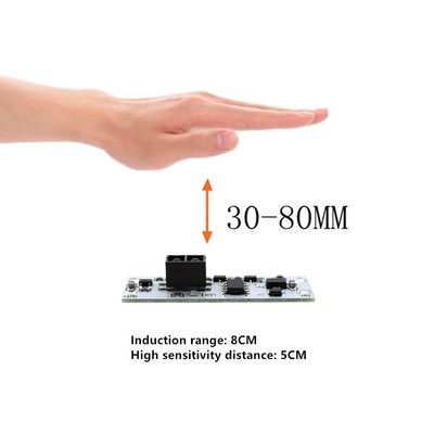 Interruptor táctil módulo capacitivo 5V-24V 3A LED lámpar