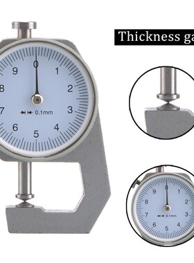 Round Dial Thickness Gauge Range 20mm Accuracy 0.1mm Metal P